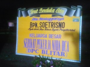 Karangan Bunga Duka Cita Ukuran Kecil Kota Tulungagung -01