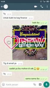 Testimonial Pelanggan Karangan Bunga - LoveFTW