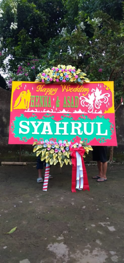 Bunga Papan Wedding - Mataram - 17