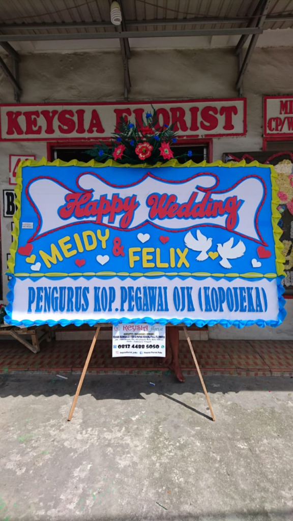 Bunga Papan Wedding - Palu - 3