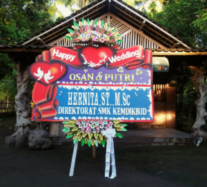 Bunga Papan Wedding - Mataram - 15