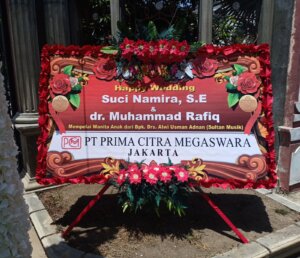 Bunga Papan Wedding – Palu – 2