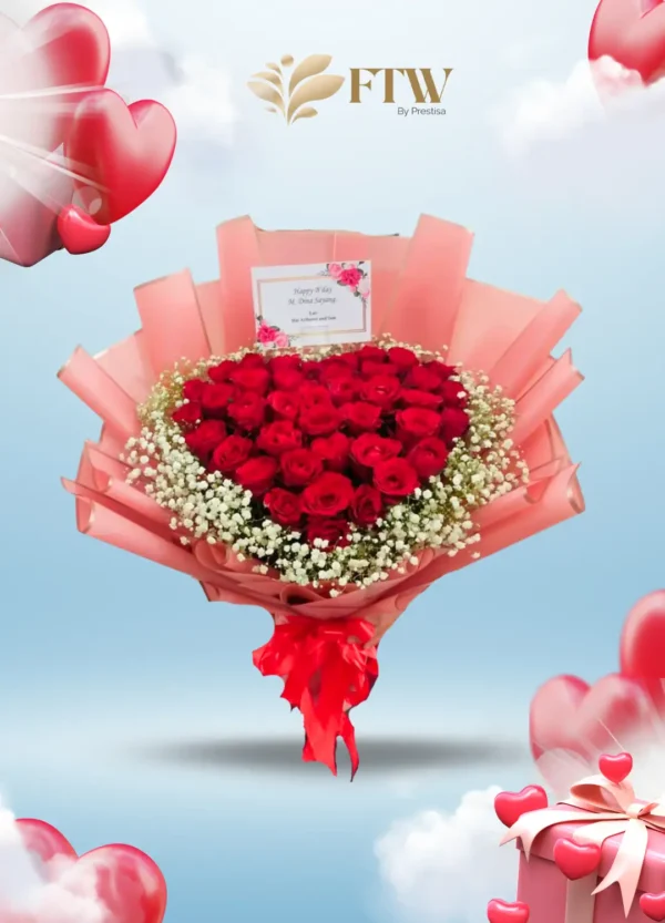Handbouquet - Valentine - Indonesia - 023